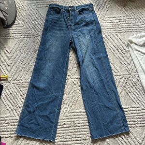 Veronica beard Women's Blue Wide-Leg Jeans